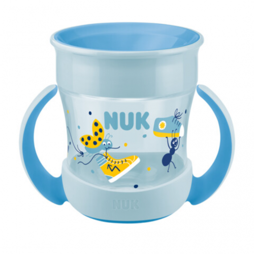 Nuk Mini Magic Cup με Χείλος και Καπάκι 6+ μηνών γαλάζιο (10.751.278), 160ml